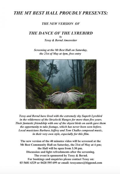 Dance of the Lyrebird invitation
